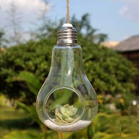 50pcs Transparent Clear Wedding Crafts Crystal Hanging Light Bulb Shape