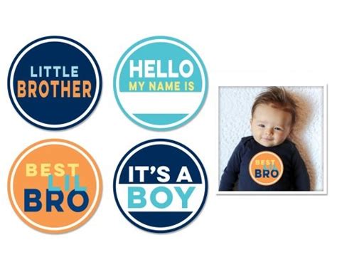Sticky Bellies Little Brother Stickers