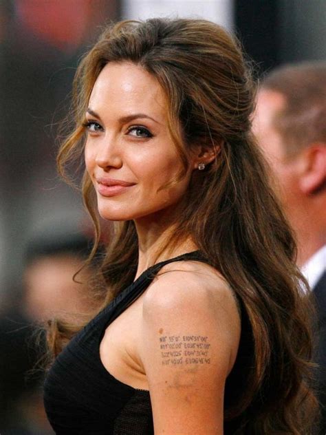 Cool Angelina Jolie Text Tattoo On Left Hand Tattoomagz › Tattoo