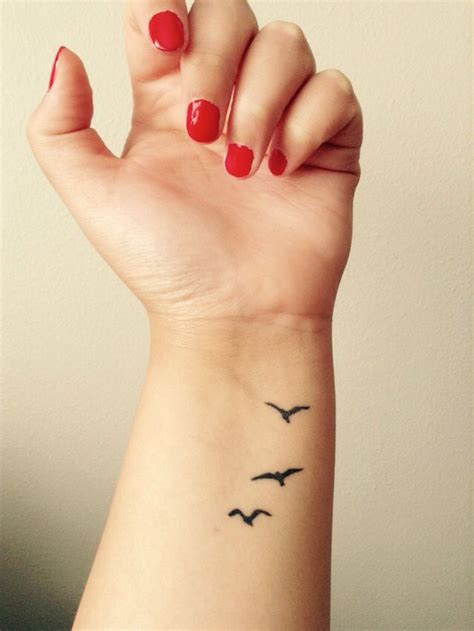 My Birds In Flight Wrist Tattoo Totally In Love Tattoos For Women