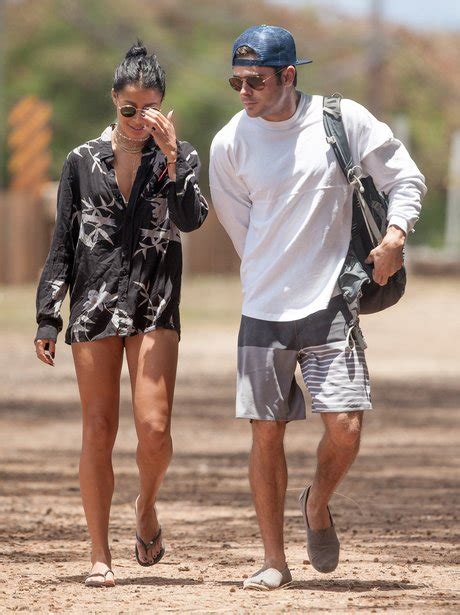Thats One Lucky Lady Zac Efron And His Girlfriend Sami Miro In Hawaii