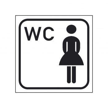 Gestalte mit diesen kostenlosen vorlagen schilder zum ausdrucken für viele anlässe und gelegenheiten. WC Hinweisschild, Damen WC Piktogramm1 aufkleber weiß ...