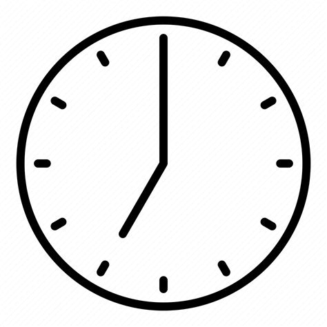 Clock Seven Oclock Time Icon Download On Iconfinder