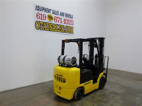Komatsu 5000lb Fg25st 12 Propane Cushion Tire Forklift