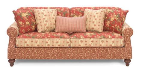 Craftmaster Carolines Cottage Country Red Loveseat Country Sofas