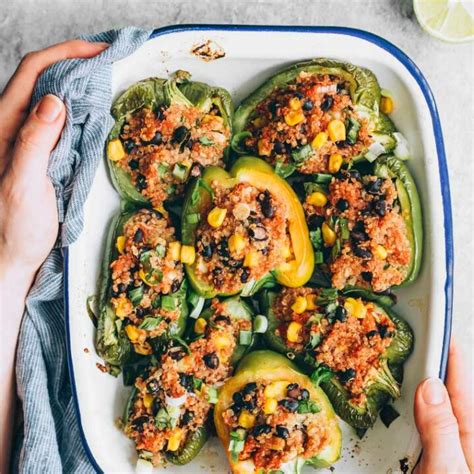 Easy Plant Based Stuffed Peppers So Tasty Nutriciously