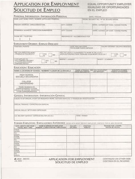 Application For Employment Solicited De Temple Fill Out And Sign