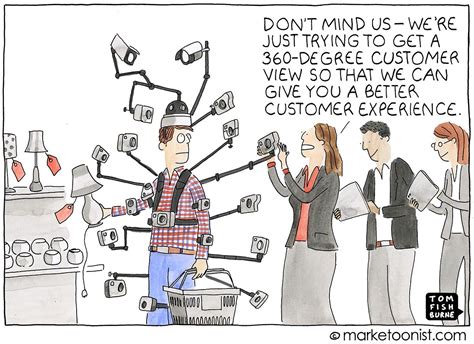 Degree Customer View Cartoon Marketoonist Tom Fishburne Marketing Jokes Content