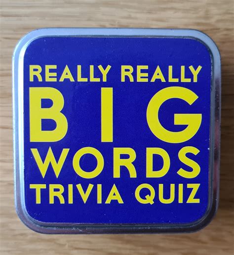 Really Big Words Trivia Quiz Nowa
