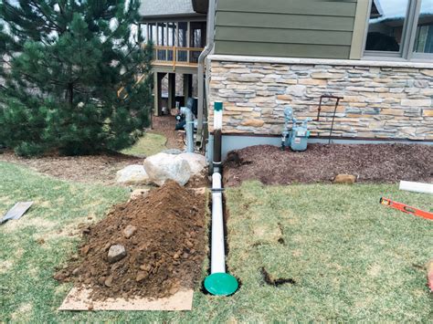 Underground Downspout Diverter Extension Keeps Roof Water Away From Foundation Waterproof