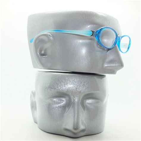 Fun Reading Glasses See Thru Aqua Blue Whimsy Oval Jelly Frame 2 25 Lens