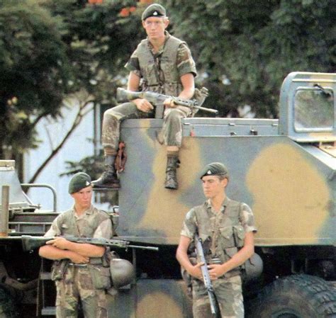 Rhodesian Soldiers From Support Commando Of The Rhodesian Light