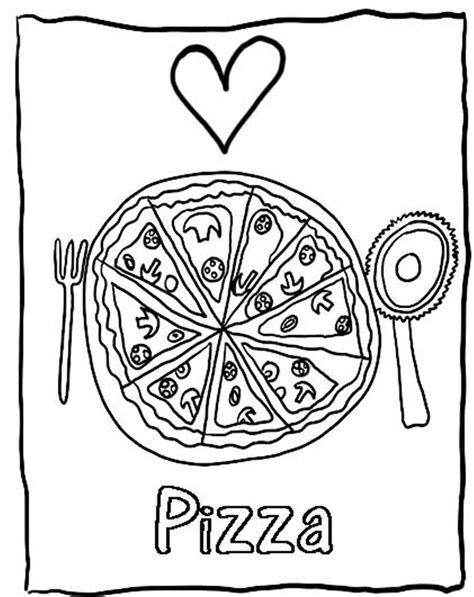 Pizza Printable Coloring Pages Printable World Holiday