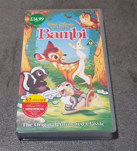 Bambi Vhs Video Tape Walt Disney Classics Film Movie Original Sexiz Pix