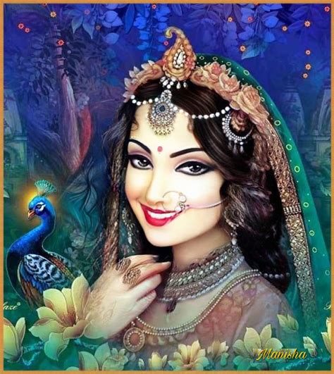 Radha Rani Smile Goddess Artwork Krishna Radha Painting Indian Art Paintings