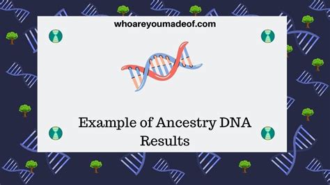 Example Of Ancestry Dna Results Who Are You Made Of
