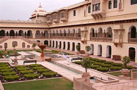 Taj Rambagh Palace Jaipur Romantic Resorts Beautiful Buildings India Architecture