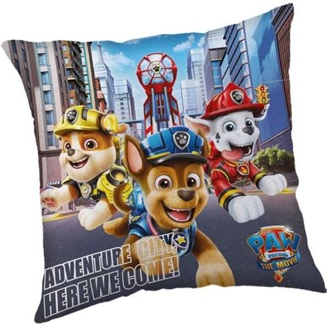 Coussin Pat Patrouille Adventure City 40 Cm Cdiscount Maison