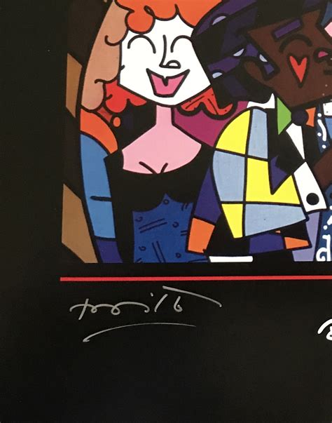 Grand Prix Americas Poster Hand Signed By Romero Britto Artreco