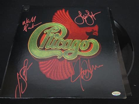 Chicago Band Signed Record Album Cover Coa Live And Online Auctions