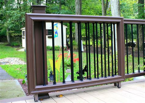 Danny also purchased diy fence panels from us and all of them were powder coated in satin black. Idea Starters | Decks R Us | Porch gate, Patio gates, Building a deck
