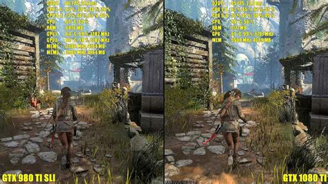 Rise Of The Tomb Raider Gtx 1080 Ti Vs Gtx 980 Ti Sli Frame Rate