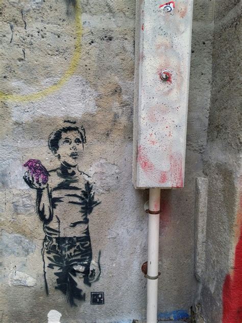 Street Walls • Stencil Painting By Rnst In Paris 13th District