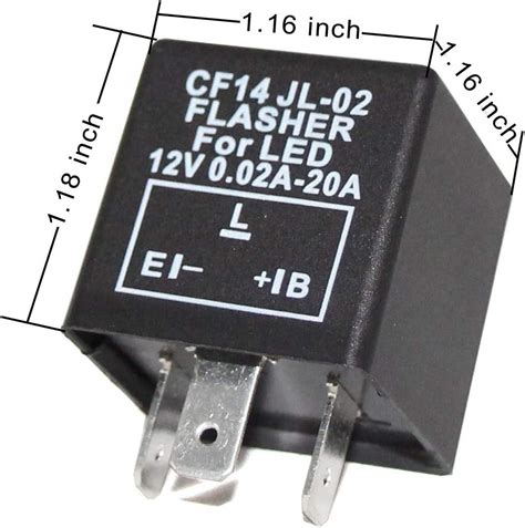 Alla Lighting 3 Pin CF14 EP35 Electronic LED Flasher Relay For LED
