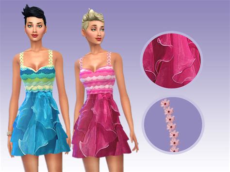 Little Girl Short Dress The Sims 4 P1 Sims4 Clove Share Asia Tổng
