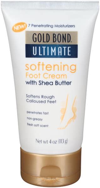 The unique silk peptide matrix is formulated with vitamins and shea butter to soften and revitalize your skin Gold Bond Gold Bond Ultimate Softening Foot Cream With Shea Butter | Hy-Vee Aisles Online ...