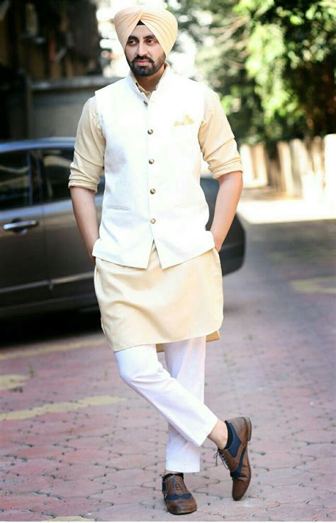 Sikh Model Sikh Actor Sardar Model Turban Fashion Kurta Pajama