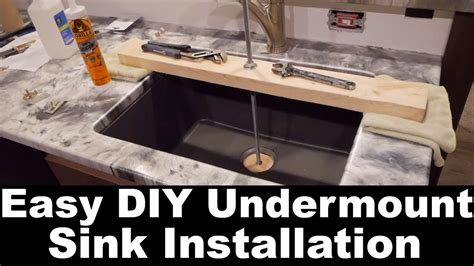 Install Undermount Bathroom Sink Granite Countertop Rispa