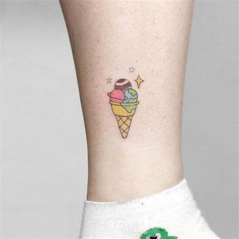 Ice Cream Cone Tattoo Designs