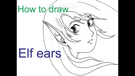 How To Draw Elf Ears Youtube