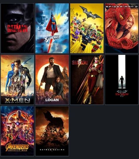 Gus 🦇 On Twitter My Top 10 Comic Book Movies