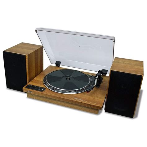 Toshiba Ty Lp200 Vinyl Record Player Turntable With 2 Hifi Speakers