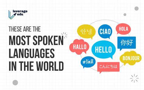 Fajta Város Felsorakozni Top Ten Most Spoken Languages Tejfehér