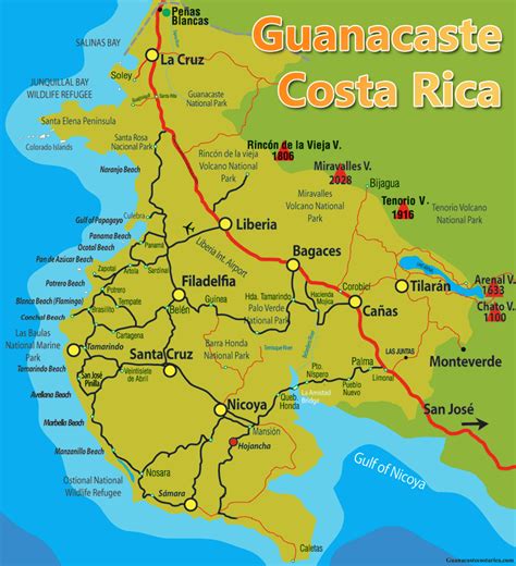 Riu Guanacaste Costa Rica Map