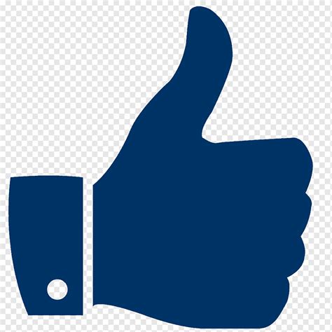 Thumb Signal World Social Media Facebook Like Button Thumbs Up Blue