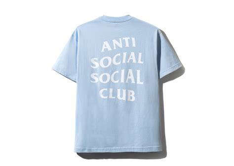 Anti Social Social Club Assc Self Doubts Tee Light Blue Kickstw