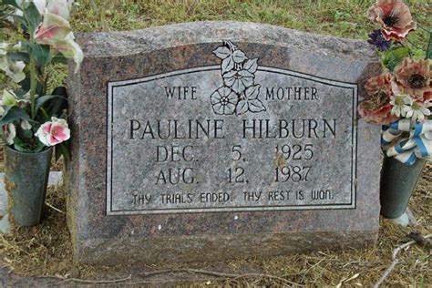 Pauline Price Hilburn Find A Grave Memorial