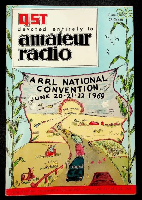 Vintage Qst Magazine June Des Moines Iowa Art Cover Arrl Amateur Ham Radio Picclick Uk