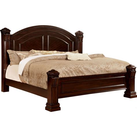 Furniture Of America Nielene Wood Panel Bed California King Cherry