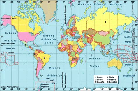 Imagenes Mapa Planisferio Politico Completo