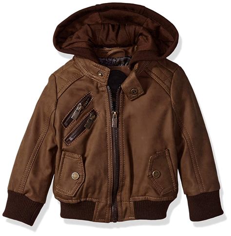 Baby Boys Pu Suede Faux Leather Jacket Brown C2188noxcxu Leather