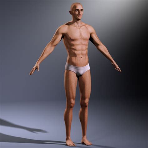 3D Model Male Body Realistic TurboSquid 1301904