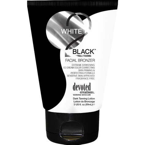 Devoted Creations White 2 Black Leg Bronzer Tanning Lotion Tan2day