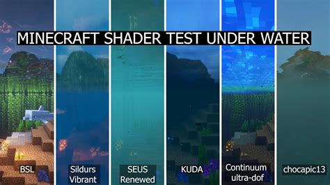 Minecraft Shader Test Under Water 2020 In 4k Youtube