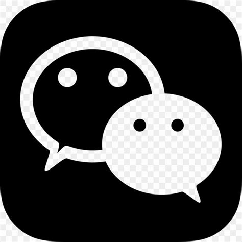 Download High Quality Wechat Logo Black Transparent Png Images Art