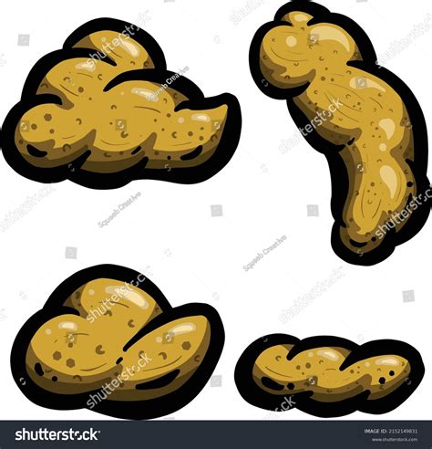 Cartoon Poop Turd Poo Brown Dirt 库存矢量图（免版税）2152149831 Shutterstock